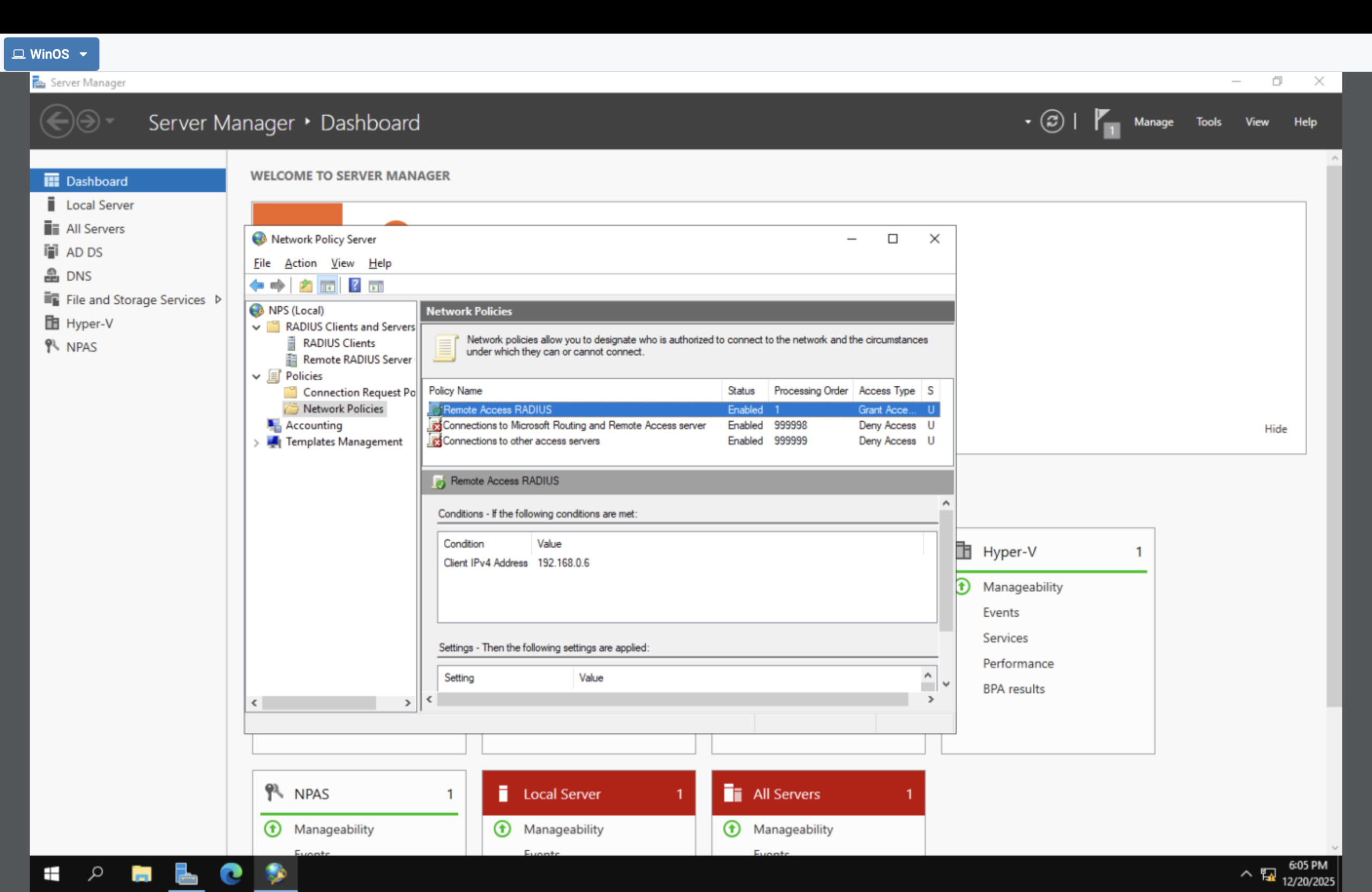 Network Policies visible