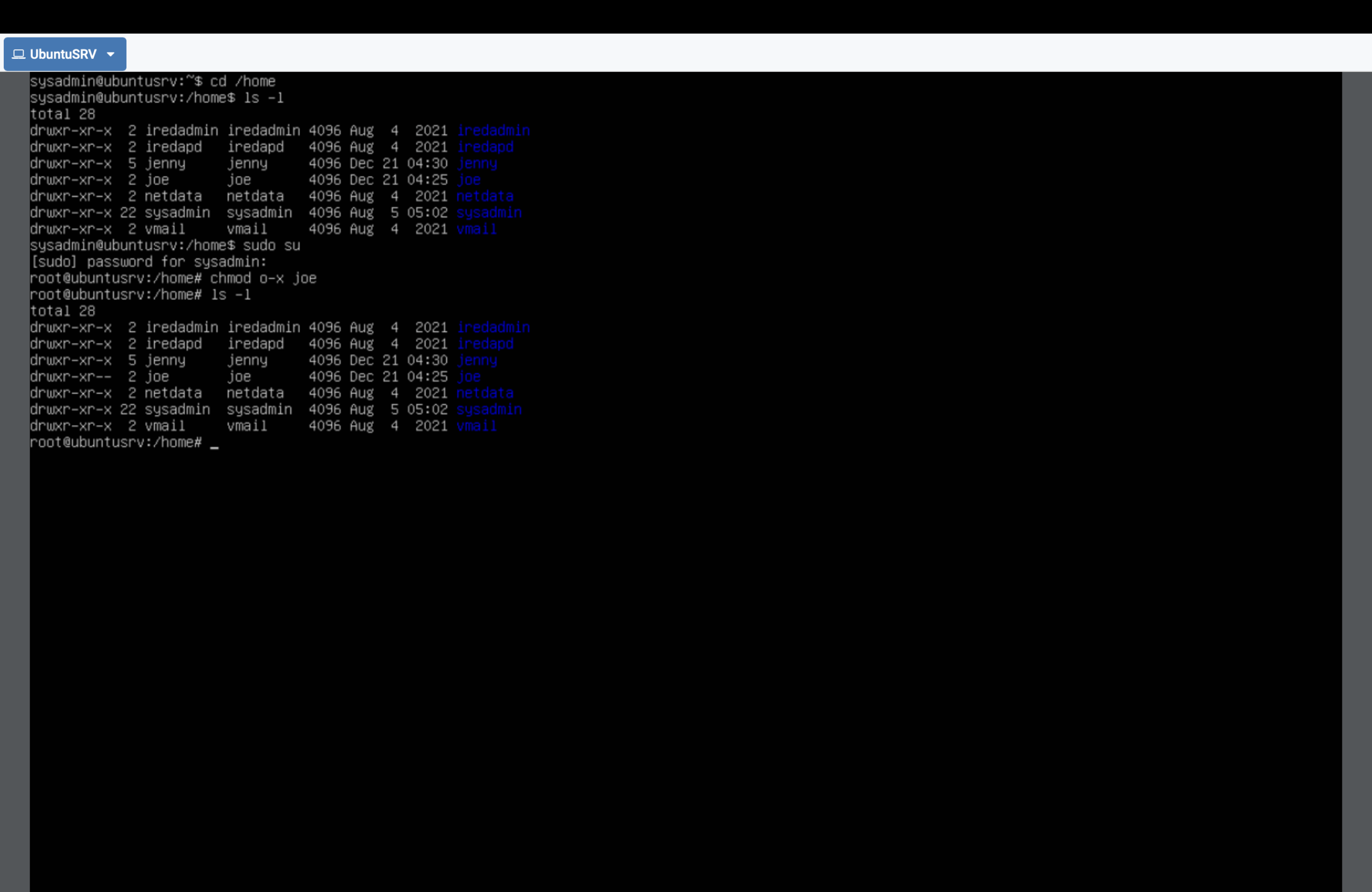 After hardening: permission denied