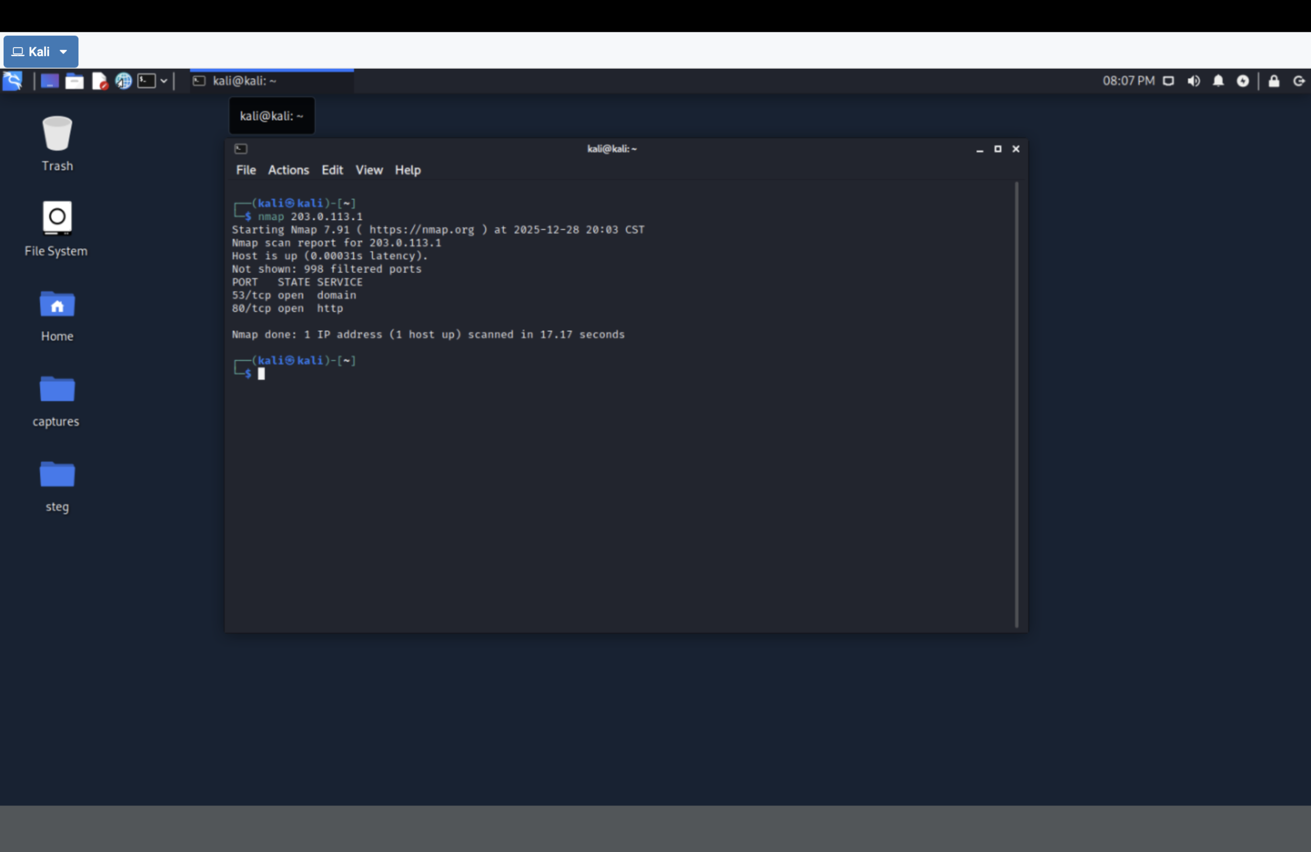 Nmap scan before NAT port forward