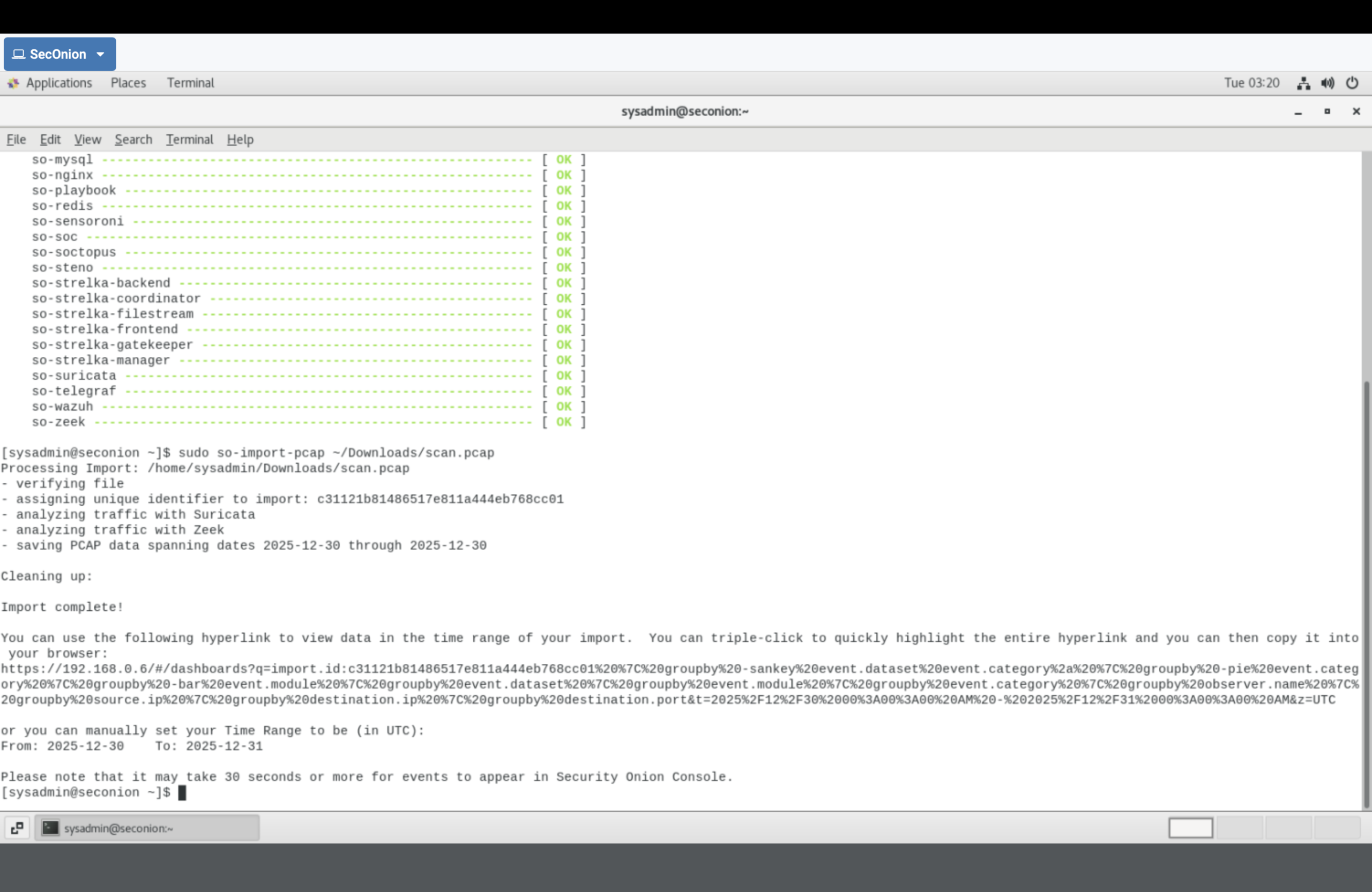 Import PCAP into Security Onion